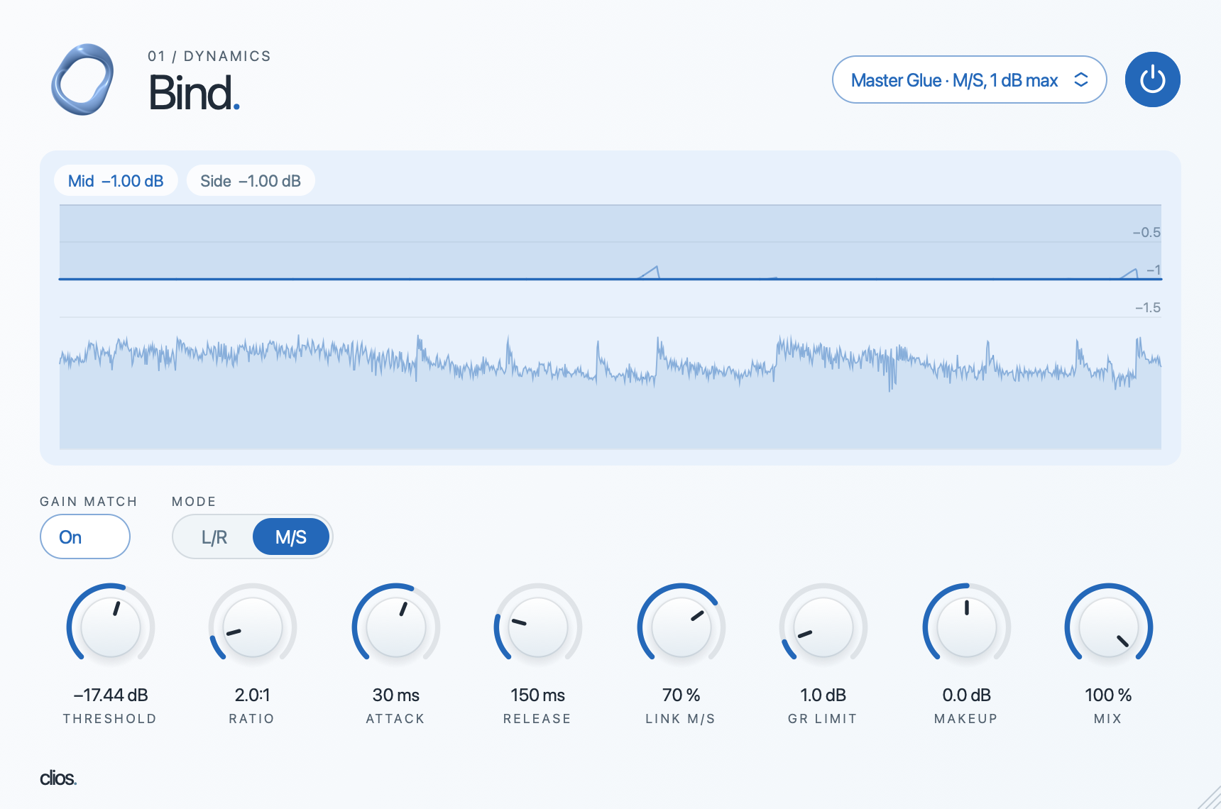 Clios Bind desktop plugin screenshot