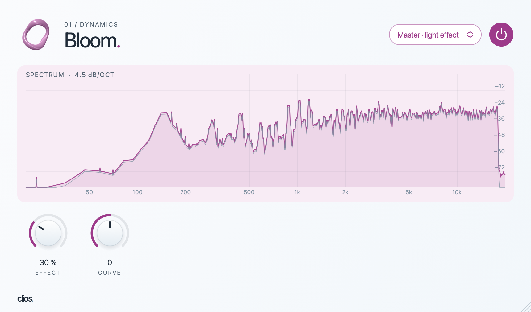 Clios Bloom desktop plugin screenshot