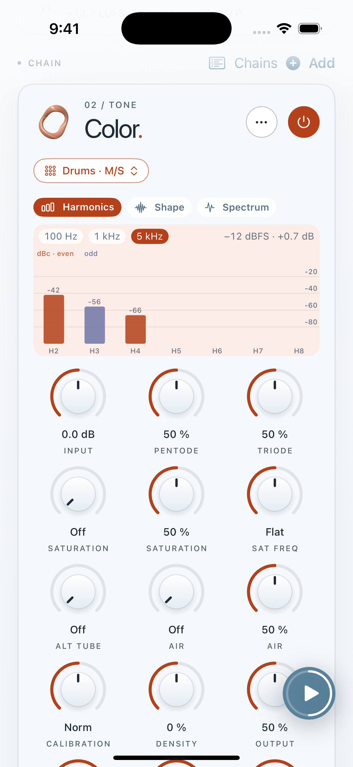 Clios Color in Mastering Lab on iPhone screenshot