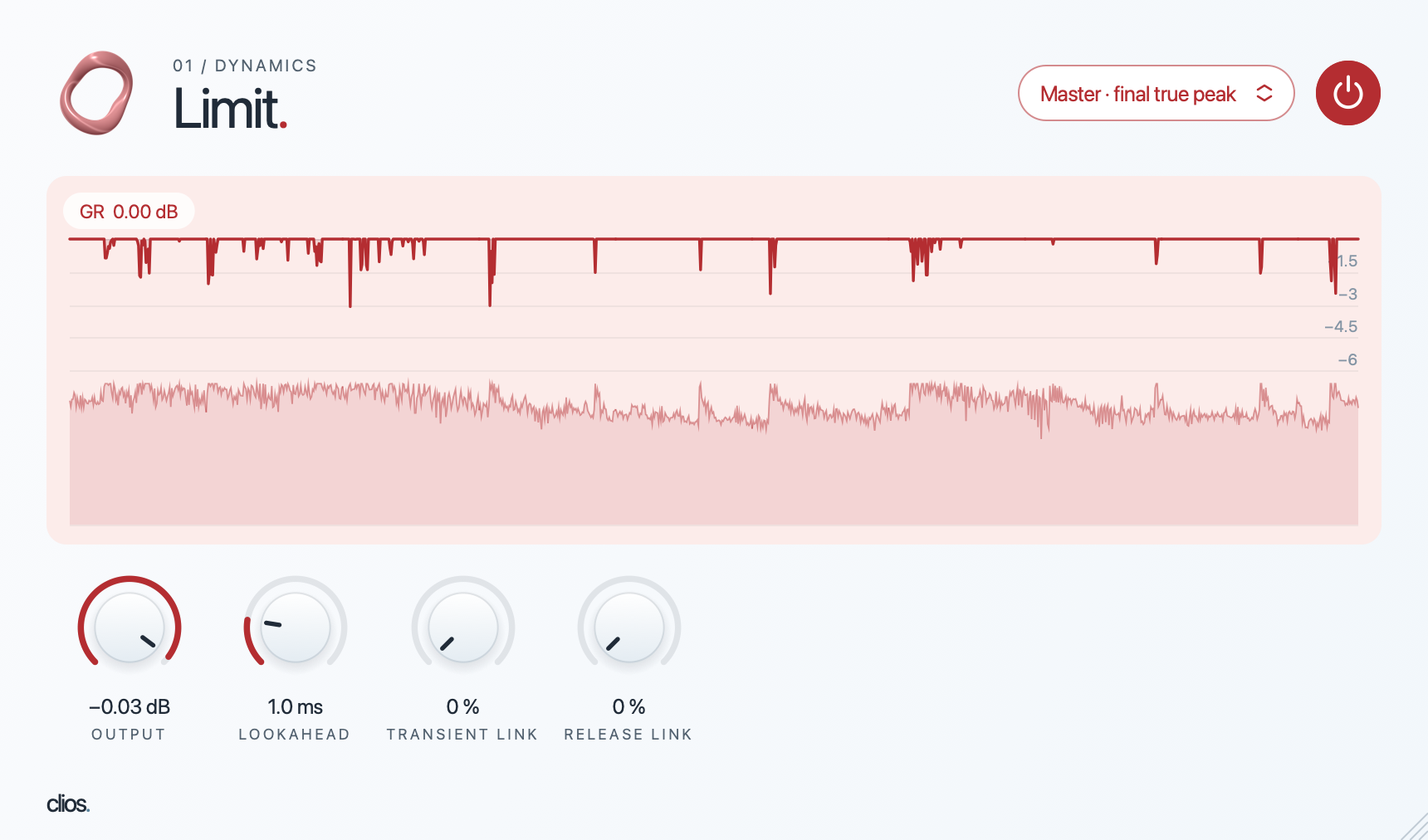Clios Limit desktop plugin screenshot