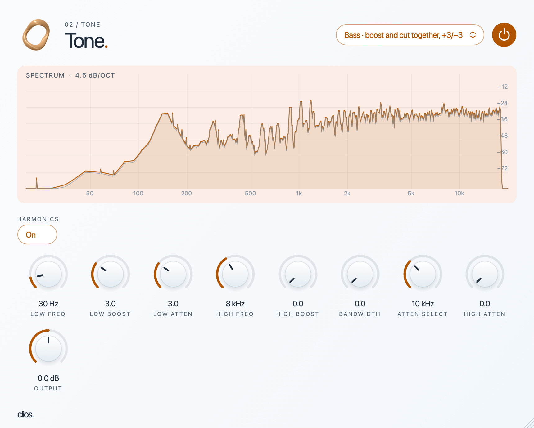 Clios Tone desktop plugin screenshot