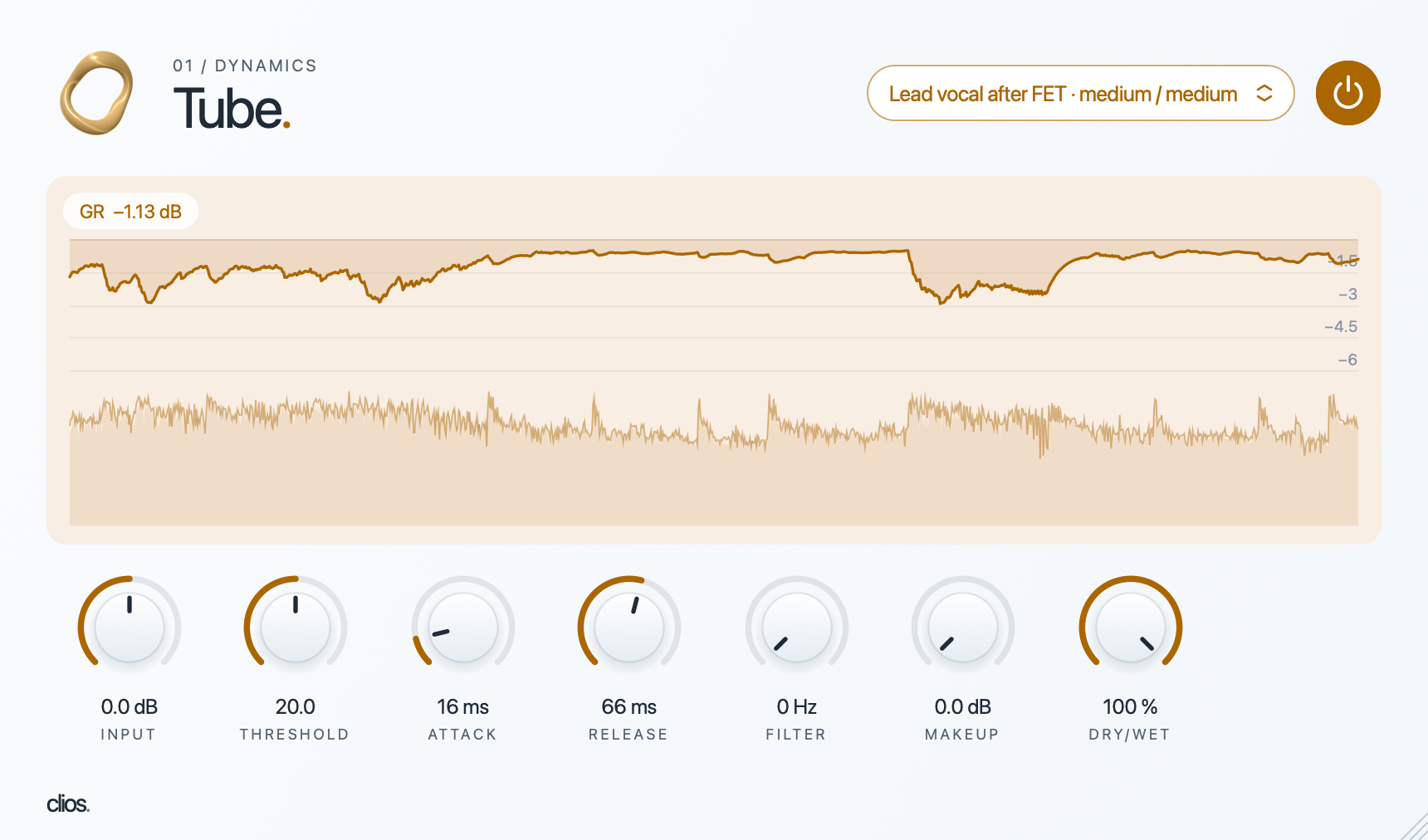 Clios Tube desktop plugin screenshot
