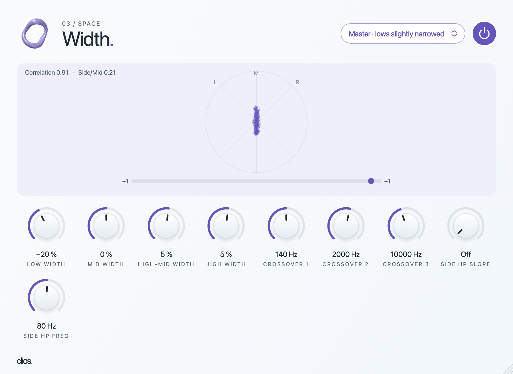 Clios Width desktop plugin screenshot